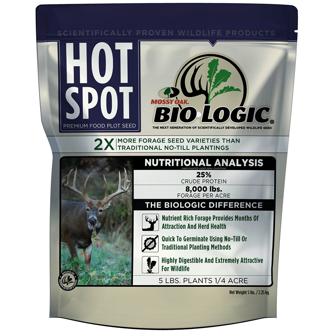 food plot seed fall planting BioLogic Hot Spot Annual Food Plot Seed 5 Pound