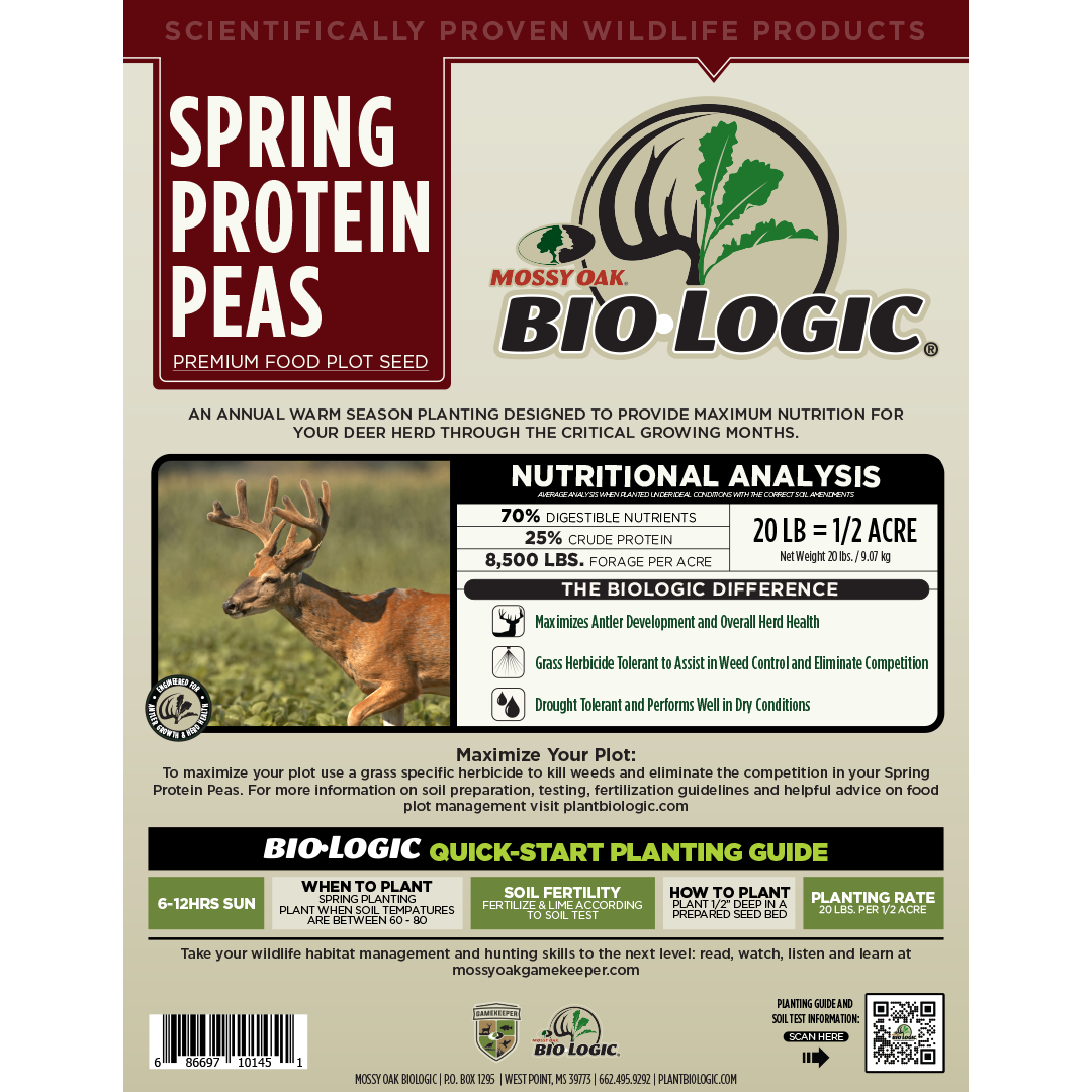 Plant BioLogic Spring Protein Peas Spring Pea Seeds for Deer