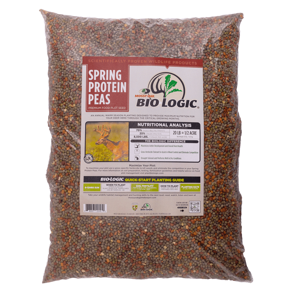 planting bird seed for food plots Plant BioLogic Spring Protein Peas